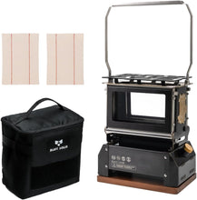 Load image into Gallery viewer, HOMOO アウトドア オイルランプ、新しいレトロデザイン 304ステンレス鋼製 ハッチバックデザイン 2つの仕様を用意 オイルランタン燃料タンク350/430ML 収納バッグ付き 追加のオイルランプ芯が付属
